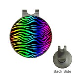 Rainbow Zebra Golf Ball Marker Hat Clip