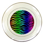 Rainbow Zebra Porcelain Plate