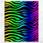 Rainbow Zebra Canvas 16  x 20 