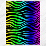 Rainbow Zebra Canvas 18  x 24 