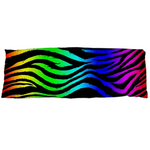 Rainbow Zebra Body Pillow Case (Dakimakura) from ArtsNow.com Body Pillow Case