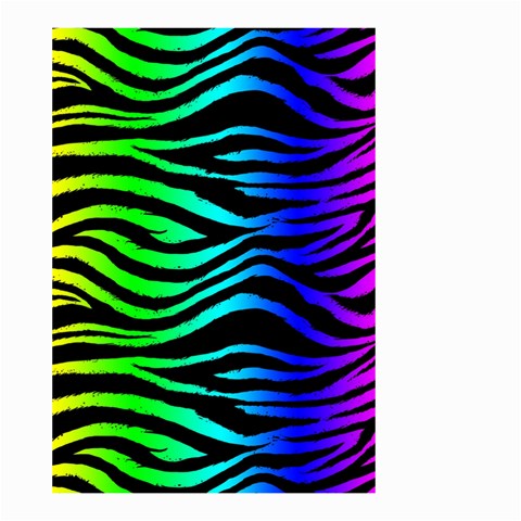 Rainbow Zebra Small Garden Flag (Two Sides) from ArtsNow.com Back