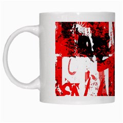 Red Graffiti White Mug from ArtsNow.com Left