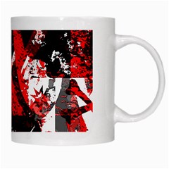 Red Graffiti White Mug from ArtsNow.com Right