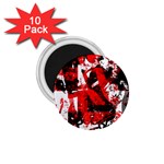 Red Graffiti 1.75  Magnet (10 pack) 