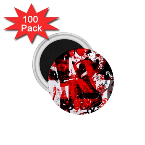 Red Graffiti 1.75  Magnet (100 pack)  from ArtsNow.com Front