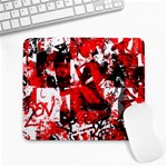 Red Graffiti Large Mousepad
