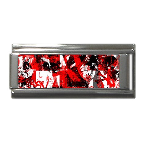 Red Graffiti Superlink Italian Charm (9mm) from ArtsNow.com Front