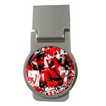 Red Graffiti Money Clip (Round)