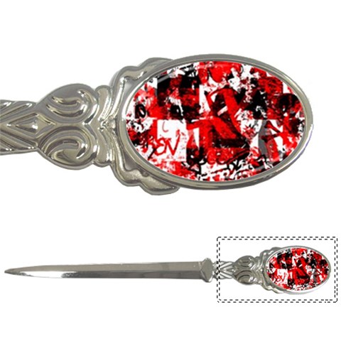 Red Graffiti Letter Opener from ArtsNow.com Front