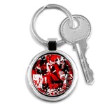 Red Graffiti Key Chain (Round)