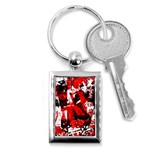 Red Graffiti Key Chain (Rectangle)