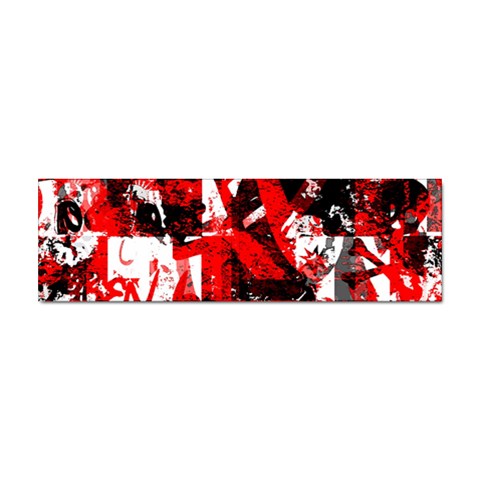 Red Graffiti Sticker (Bumper) from ArtsNow.com Front