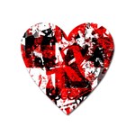 Red Graffiti Magnet (Heart)