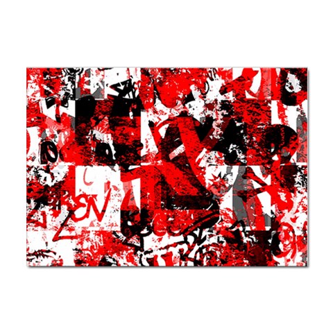 Red Graffiti Sticker A4 (100 pack) from ArtsNow.com Front