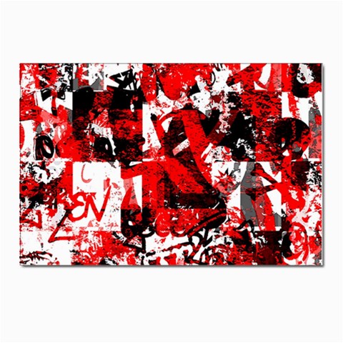 Red Graffiti Postcard 4 x 6  (Pkg of 10) from ArtsNow.com Front