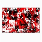 Red Graffiti Postcards 5  x 7  (Pkg of 10)