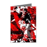Red Graffiti Mini Greeting Card