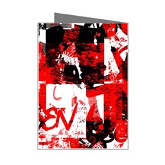 Red Graffiti Mini Greeting Card from ArtsNow.com Right
