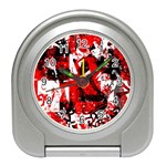 Red Graffiti Travel Alarm Clock