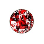 Red Graffiti Hat Clip Ball Marker (10 pack)