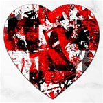 Red Graffiti Jigsaw Puzzle (Heart)