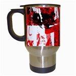 Red Graffiti Travel Mug (White)