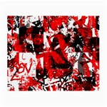 Red Graffiti Small Glasses Cloth