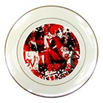 Red Graffiti Porcelain Plate