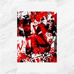 Red Graffiti Canvas 40  x 72 