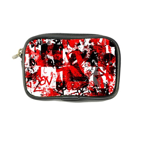 Red Graffiti Coin Purse from ArtsNow.com Front