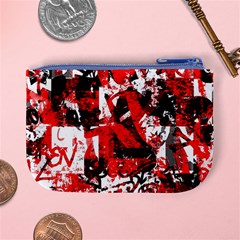 Red Graffiti Mini Coin Purse from ArtsNow.com Back