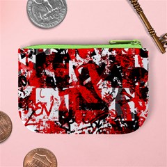 Red Graffiti Mini Coin Purse from ArtsNow.com Back