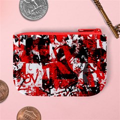 Red Graffiti Mini Coin Purse from ArtsNow.com Back
