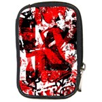 Red Graffiti Compact Camera Leather Case