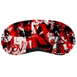Red Graffiti Sleeping Mask
