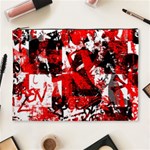 Red Graffiti Cosmetic Bag (XL)