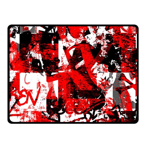 Red Graffiti Fleece Blanket (Small) from ArtsNow.com 50 x40  Blanket Front