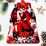 Red Graffiti Bell Ornament (Two Sides)