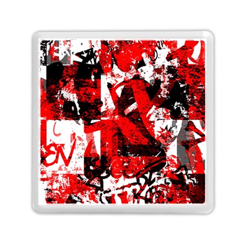 Red Graffiti Memory Card Reader (Square) from ArtsNow.com Front