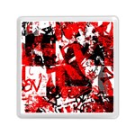 Red Graffiti Memory Card Reader (Square)