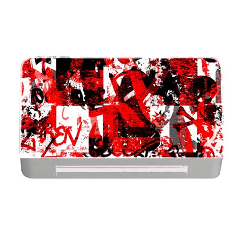 Red Graffiti Memory Card Reader with CF from ArtsNow.com Front