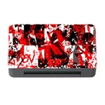 Red Graffiti Memory Card Reader with CF