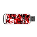 Red Graffiti Portable USB Flash (Two Sides)