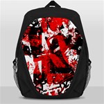 Red Graffiti Backpack Bag