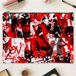 Red Graffiti Cosmetic Bag (XXXL)