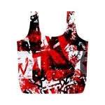 Red Graffiti Full Print Recycle Bag (M)