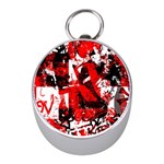 Red Graffiti Silver Compass (Mini)