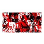 Red Graffiti Satin Wrap