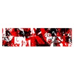 Red Graffiti Satin Scarf (Oblong)